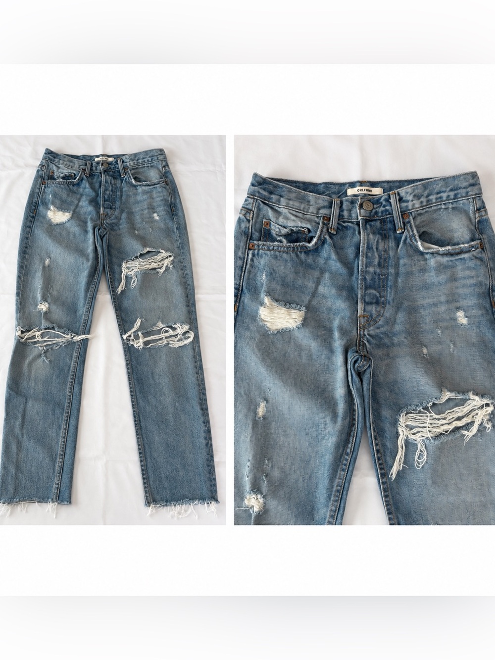 GRLFRND Karolina Petite 27 A Little More Love Distressed Skinny Jeans